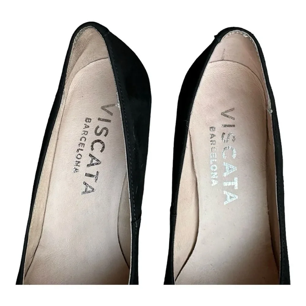 Viscata Barcelona Womens Teva Espadrille Heel Black EU 38‎  US 7